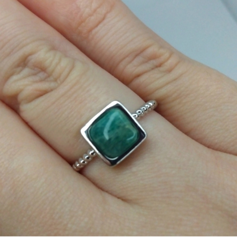 Amazonite bezel ring - Picture 5 of 6